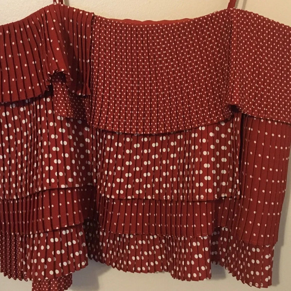 Polka dot ruffle  tiered top - Picture 2 of 5